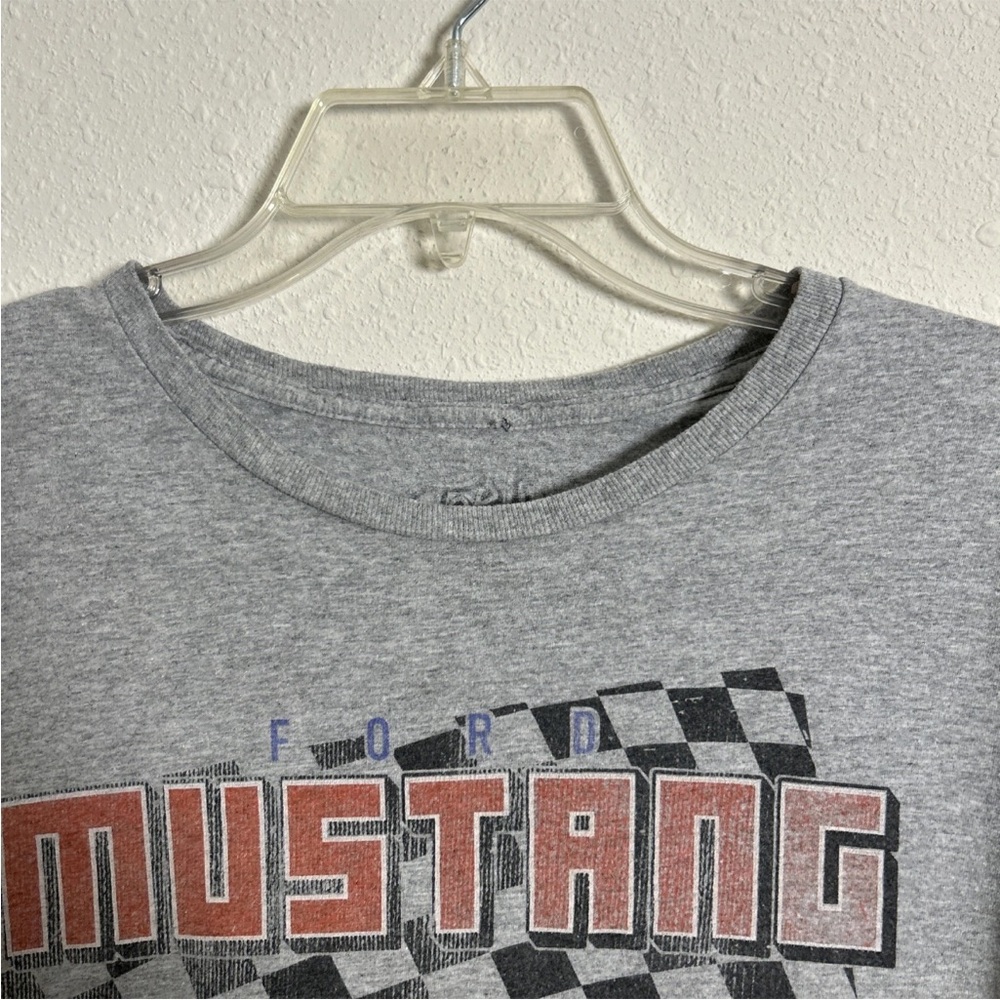 1969 Ford Mustang Mach 1 American Short-Sleeve Women’s T-Shirt Gray Retro Size L - Picture 3 of 10